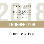 Lauréat aux Trophées du droit dans la catégorie des meilleures équipes spécialisées en contentieux fiscal. Philippe Derouin a notamment été reconnu par le jury pour être “un avocat visionnaire, qui sait trouver des solutions innovantes à des situations complexes” et “un excellent technicien connu pour sa combativité devant les juges”